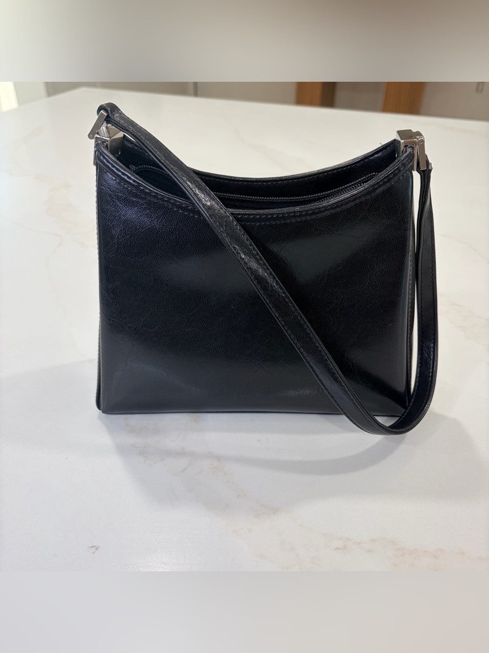 Liz Claiborne Black Shoulder Bag with zipper compartment
